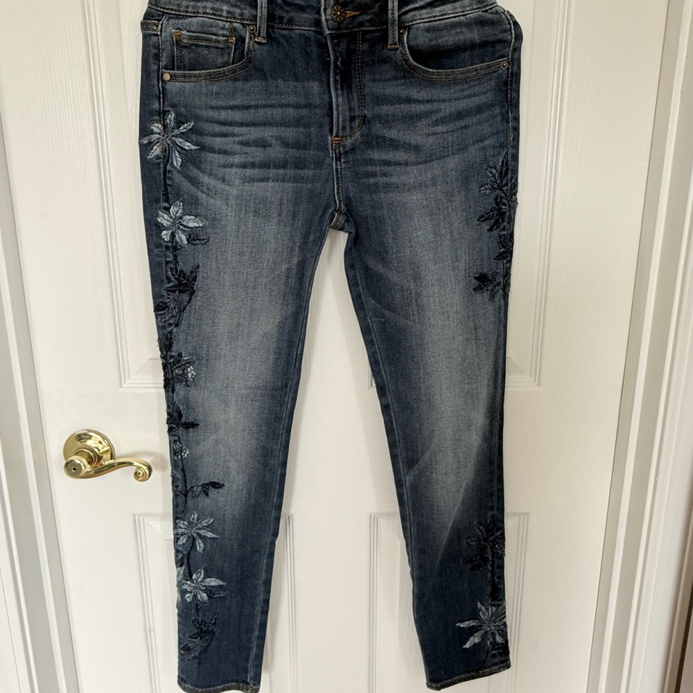 DRIFTWOOD Jackie Floral Embroidered Jeans